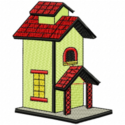 Bird Houses Embroidery Design 7 Bird Houses Embroidery Design 7